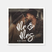 Serviette En Papier Create Your Own Photo Wedding (Devant)