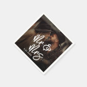 Serviette En Papier Create Your Own Photo Wedding (Coin)