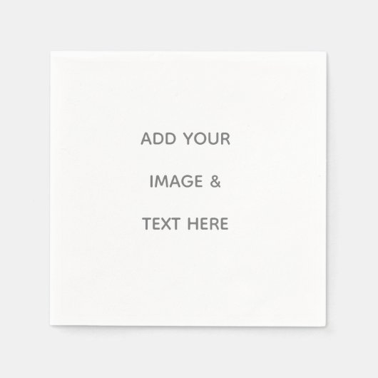 Serviette En Papier Create Your Own white  (Devant)