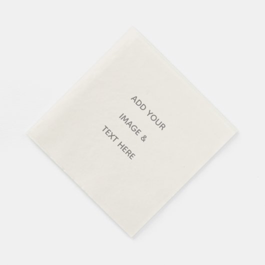 Serviette En Papier Create Your Own white  (Coin)