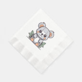 Serviette En Papier Création de Koala Vector Magique Kawaii (Coin)
