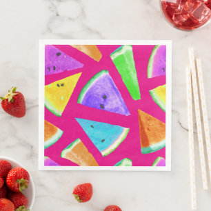 Serviette En Papier Création de motif de pastèque 9