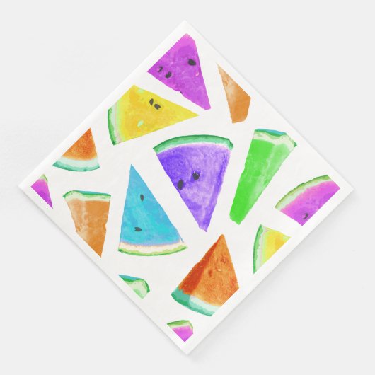Serviette En Papier Création du Motif de pastèque 6 (Coin)