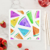 Serviette En Papier Création du Motif de pastèque 6 (En situation)