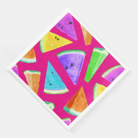 Serviette En Papier Création du Motif de pastèque 9 (Coin)