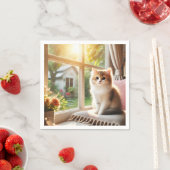 Serviette En Papier "Créations en toile : porter et décorer" (En situation)