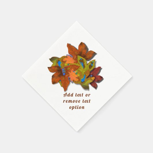 Serviette En Papier Creative Fall quitte Thanksgiving (Coin)