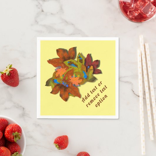 Serviette En Papier Creative Fall quitte Thanksgiving (En situation)