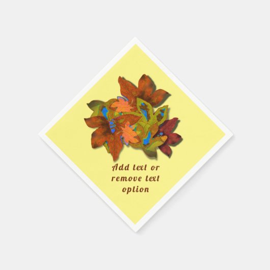 Serviette En Papier Creative Fall quitte Thanksgiving (Coin)