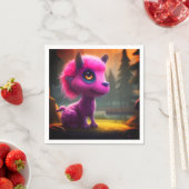 Serviette En Papier Créature Ai (En situation)