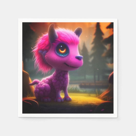 Serviette En Papier Créature Ai (Devant)