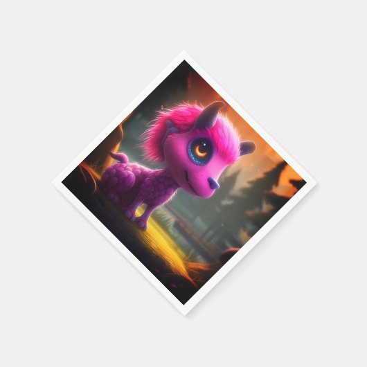 Serviette En Papier Créature Ai (Coin)