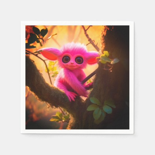 Serviette En Papier Créature Ai (Devant)