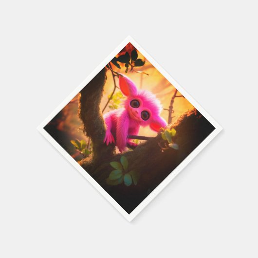 Serviette En Papier Créature Ai (Coin)