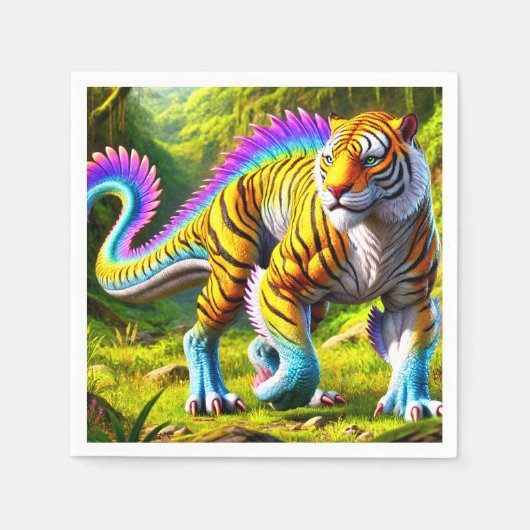Serviette En Papier Créature du tigre (Devant)