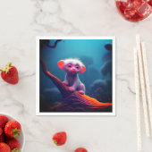 Serviette En Papier Créature endormie (En situation)