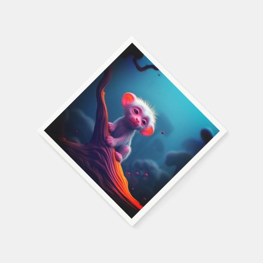 Serviette En Papier Créature endormie (Coin)