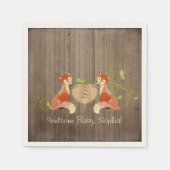 Serviette En Papier Créatures animales boisées, renard n vignes Nouvea (Devant)