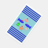 Serviette En Papier Créatures de la mer de Noël (Coin)