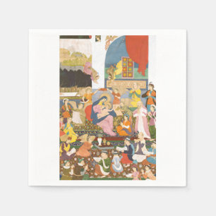 Serviette En Papier Crèche à l'indienne