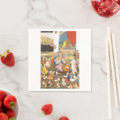 Serviette En Papier Crèche Classique – Patrimoine Sacré Beaux-Arts (En situation)