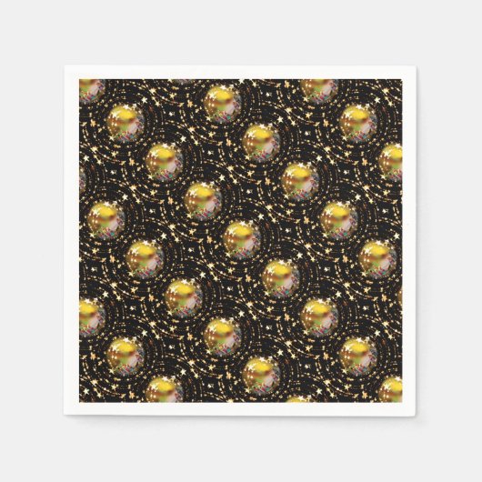 Serviette En Papier Crèche de Noël Scène de crèche Baubles étoile chic (Devant)