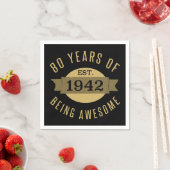 Serviette En Papier Créé en 1942 80e anniversaire (En situation)