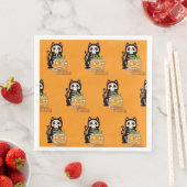 Serviette En Papier 🎃 Creep It Napkins 🐱 (En situation)