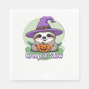 Serviette En Papier Creep It Slow - Jolie chemise Halloween avec Pu