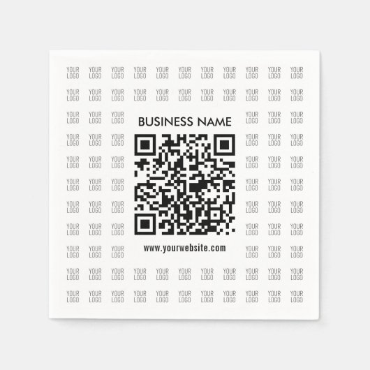 Serviette En Papier Créer instantanément du code QR scannable et du Mo (Devant)