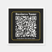 Serviette En Papier Créer un code QR d'entreprise instantanément scann (Devant)