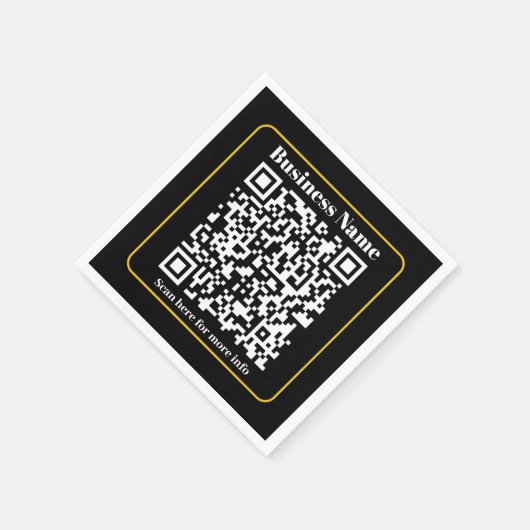 Serviette En Papier Créer un code QR d'entreprise instantanément scann (Coin)