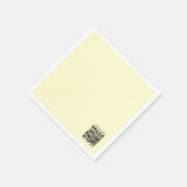 Serviette En Papier Créer un code QR | Jaune pâle (Coin)