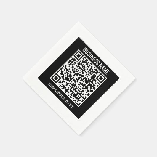 Serviette En Papier Créer un code QR moderne instantanément (Coin)