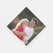 Serviette En Papier Créer une photo personnalisée Texte Partie papier (Coin)