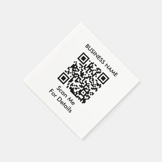 Serviette En Papier Créer votre propre code QR (Coin)
