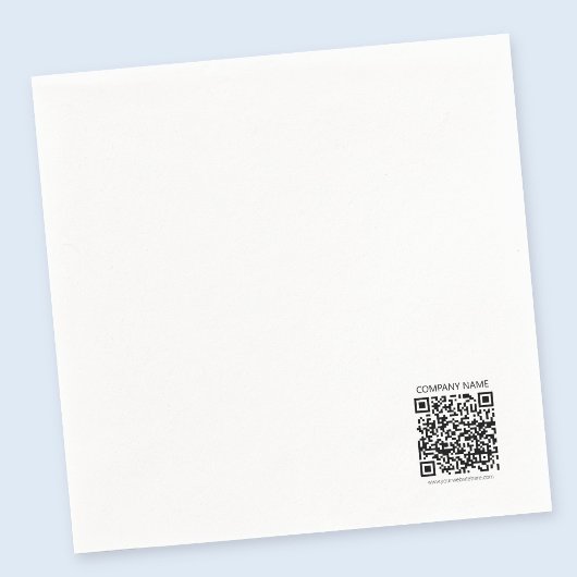 Serviette En Papier Créer votre propre code QR | Noir et blanc