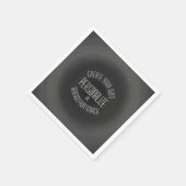 Serviette En Papier Créer votre propre - Conception personnalisée (Coin)