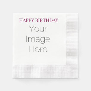 Serviette En Papier créer votre propre photo simple personnalisée Joye