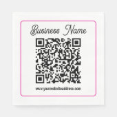 Serviette En Papier Créez instantanément un code QR scannable pour vot (Devant)