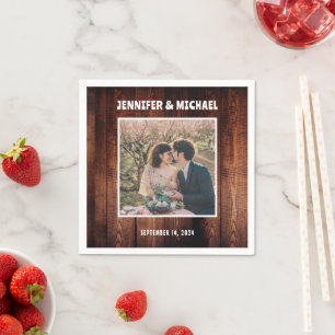 Serviette En Papier Créez vos propres mariés photo mariage