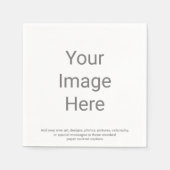 Serviette En Papier Créez vos serviettes cocktail de mariage jetables (Devant)