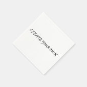 Serviette En Papier Créez votre propre (Coin)