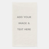 Serviette En Papier Créez Votre Propre blanc (Devant)