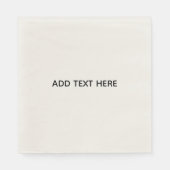 Serviette En Papier Créez votre propre blanc (Devant)