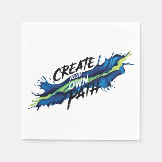 Serviette En Papier Créez votre propre chemin d'accès Conception inspi (Devant)