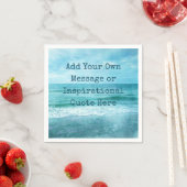 Serviette En Papier Créez Votre Propre Citation Inspirante Motivationn (En situation)