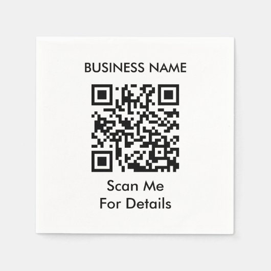 Serviette En Papier Créez votre propre code QR (Devant)