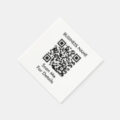 Serviette En Papier Créez votre propre code QR (Coin)