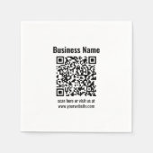 Serviette En Papier Créez votre propre code QR | Transparent (Devant)